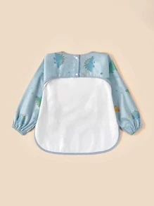 Bebé Babero con mangas con patrón de dinosaurio - Multicolor - Ver 2