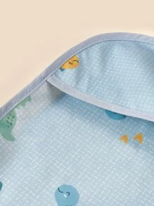 Bebé Babero con mangas con patrón de dinosaurio - Multicolor - Ver 6