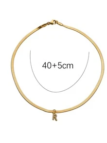 1 pieza Collar con diamante de imitación con diseño de letra - Multicolor - Ver 5