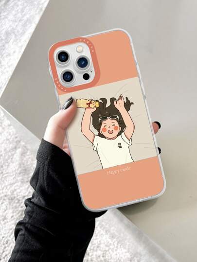 Happy One Day Tpu Material Phone Case Compatible With iPhone