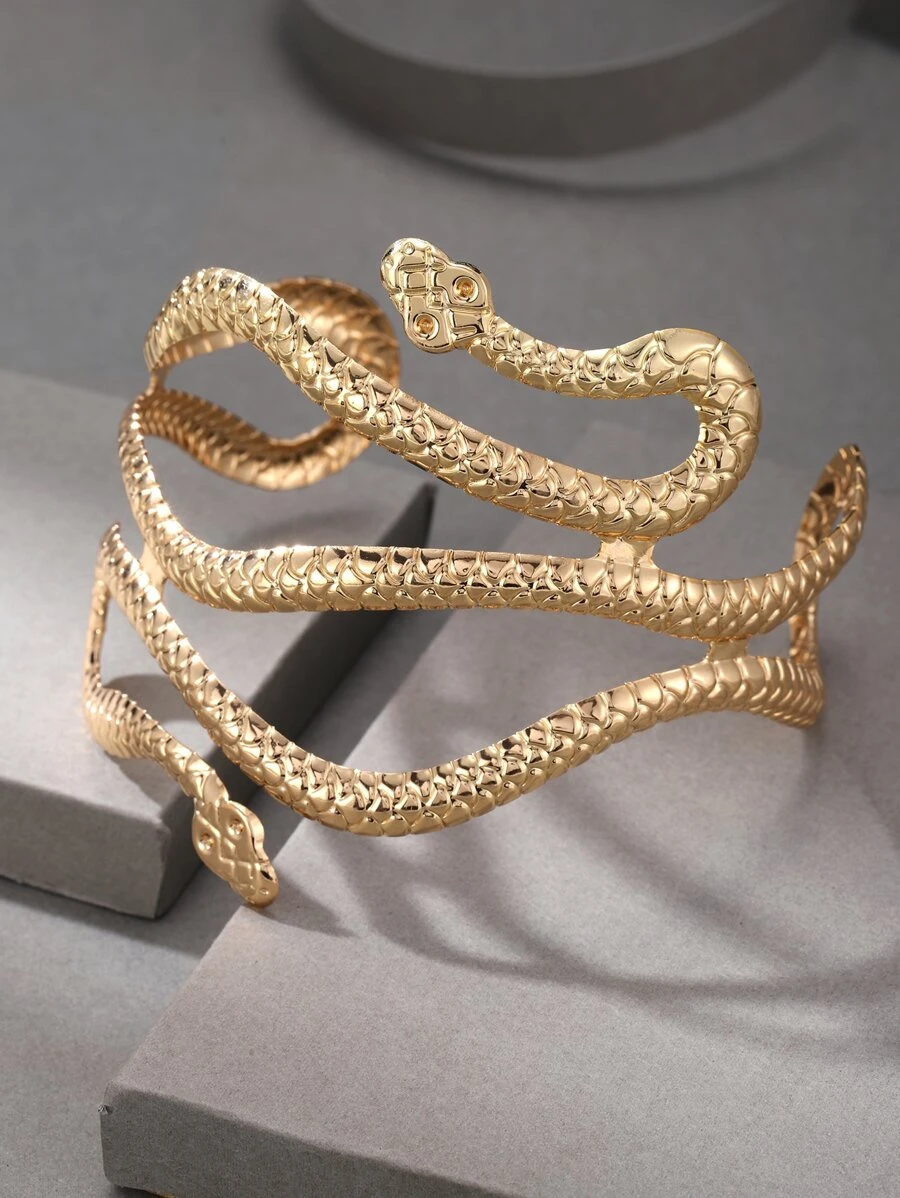 Snake Design Cuff Arm Ring | SHEIN USA