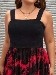 Comfortable YOU Plus Tie Dye Cami Dress - Multicolor - View 4