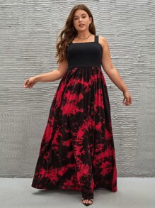 Comfortable YOU Plus Tie Dye Cami Dress - Multicolor - View 5