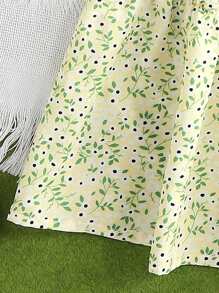 SHEIN 女孩蝴蝶結貼布上衣和小碎花半身裙 - 彩色 - 查看 6