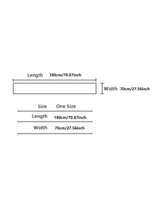 編織波斯利紋紋理圍巾，流蘇裝飾設計 - 霧霾藍 - 查看 4