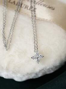 Shescity Cubic Zirconia Decor Necklace
