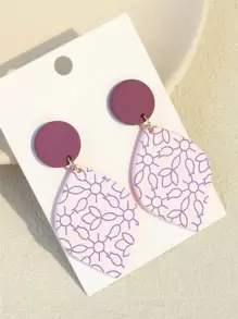 幾何耳墜 - 彩色 - 查看 5