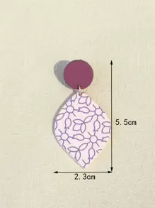 幾何耳墜 - 彩色 - 查看 7