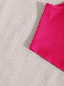 SHEIN Unity Heart & Letter Graphic Crop Tank Top - Hot Pink - View 4