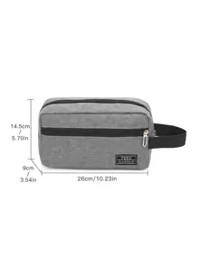 Túi cầm tay thời trang thường ngày dành cho sinh viên, túi xách công sở, túi đeo cổ tay, túi đựng đồ vệ sinh cá nhân, túi vuông đựng đồ dùng du lịch, túi đi nghỉ mát, túi đựng đồ dùng ngoài trời, túi đựng đồ dung tích lớn, túi trang điểm, túi xách đa chức năng, ví đựng tiền xu cho nam, ví đựng đồ dùng du lịch, túi đựng đồ dùng nghỉ lễ cho nam, túi mùa hè, túi đi học, túi thể thao mùa hè, túi du lịch mùa xuân, túi mini, túi nhỏ, túi đựng đồ dùng cần thiết cho nam, túi hình gối, quà tặng cho nam, ví đựng đồ, quà tặng Giáng sinh, túi đựng đồ ngày Valentine. - Xám - Xem 3