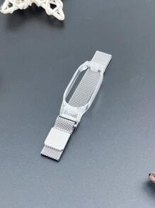 Correa de reloj 2 en 1 de metal con tira compatible con Xiaomi Watch - Plateado - Ver 2