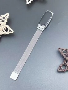 Correa de reloj 2 en 1 de metal con tira compatible con Xiaomi Watch - Plateado - Ver 5