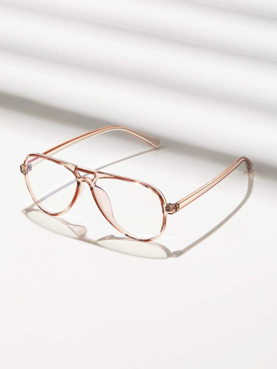 1雙男士邊框休閒眼鏡帶眼鏡適用於日常 - 香檳色 - 查看 1