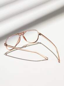 1雙男士邊框休閒眼鏡帶眼鏡適用於日常 - 香檳色 - 查看 2