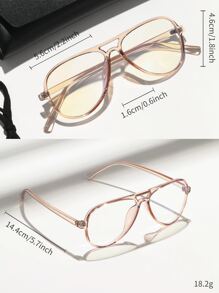 1雙男士邊框休閒眼鏡帶眼鏡適用於日常 - 香檳色 - 查看 5