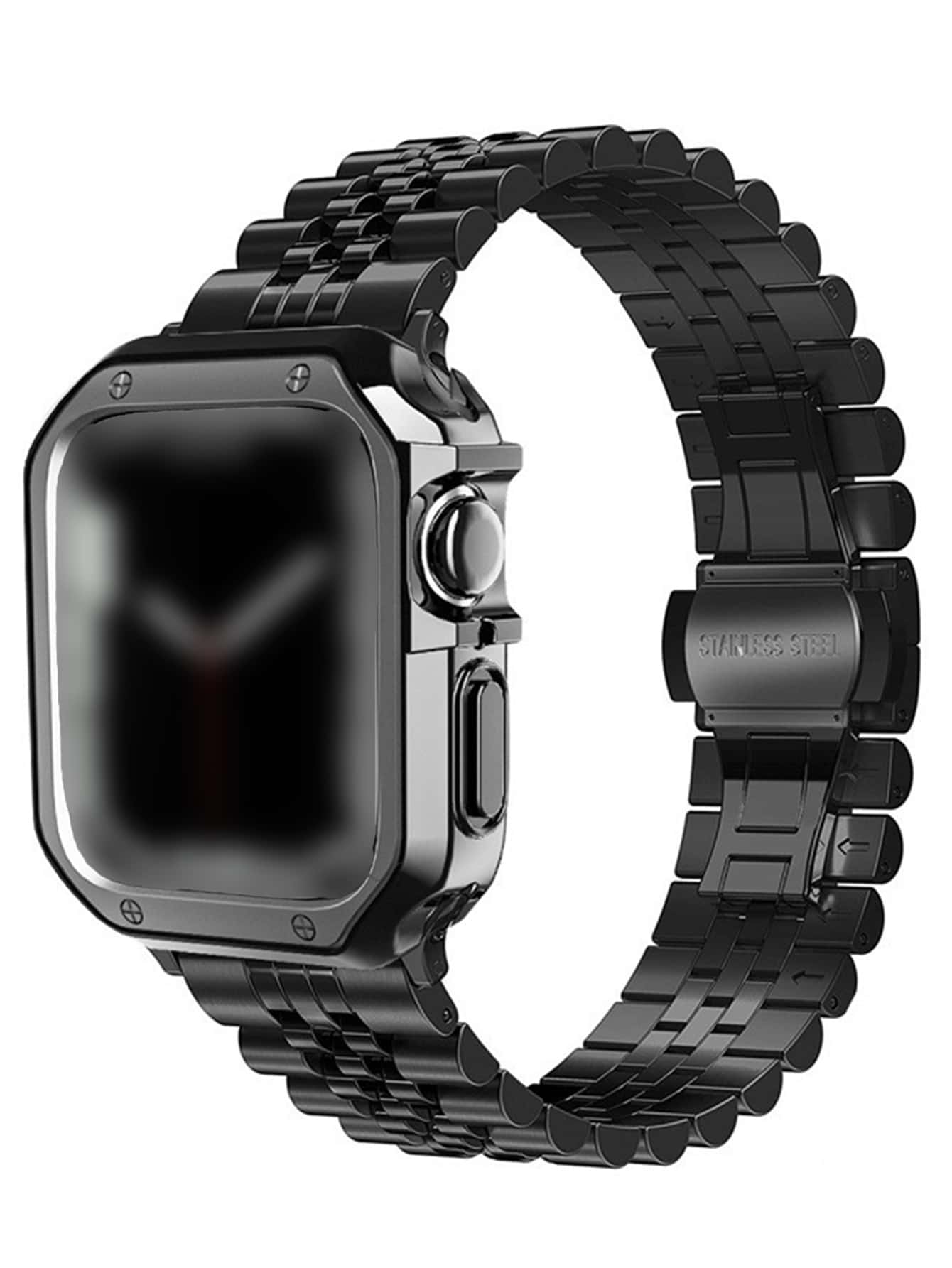 Stainless Steel Watchband & Repair Tool Compatible With Apple Watch - Black - View 1