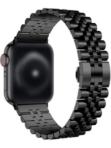 Stainless Steel Watchband & Repair Tool Compatible With Apple Watch - Black - View 2