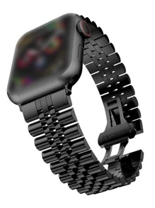 Stainless Steel Watchband & Repair Tool Compatible With Apple Watch - Black - View 4