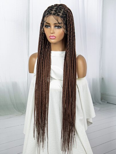 Full Lace Long Braided Synthetic Wig