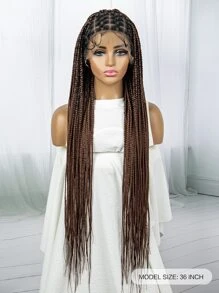 全蕾絲長款編織人造假髮