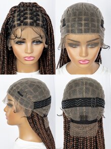 全蕾絲長款編織人造假髮