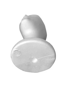 Peluca falso figura cabeza estante - Blanco - Ver 3