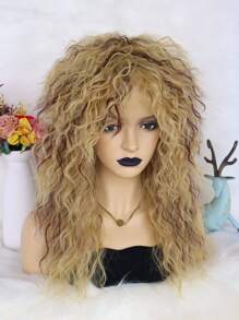 1入組中等卷角色扮演合成假髮和1入組假髮帽 - 彩色 - 查看 5