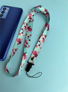 1 pieza Tira de celular con patrón floral - Multicolor - Ver 1