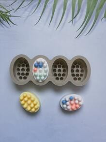 1pc Silicone Soap Mold For Massage - Grey - View 1