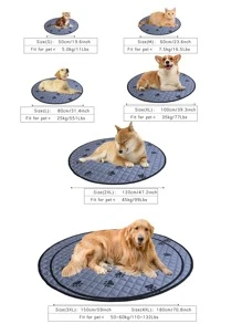 1 pieza Alfombrilla para mascotas con estampado de garra - Gris - Ver 6