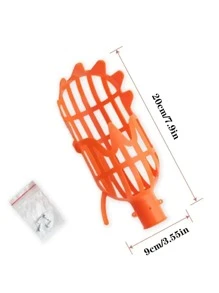 1個帶籃水果採摘器,適用於花園果樹採摘工具 - 橘色 - 查看 3