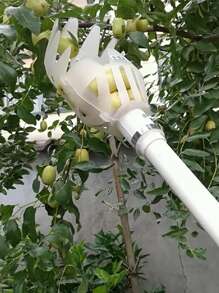 1個帶籃水果採摘器,適用於花園果樹採摘工具 - 橘色 - 查看 6