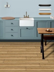 1 miếng dán sàn PVC, miếng dán sàn bằng gỗ hiện đại chống thấm nước cho gia đình - Nhiều màu - Xem 4