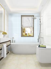 10 Cái/bộ PVC Giấy Dán Tường, Keo Dán Tường Hoa Văn Gạch Hiện Đại Cuộn Cho Gia Đình - Màu xanh Cadet - Xem 4