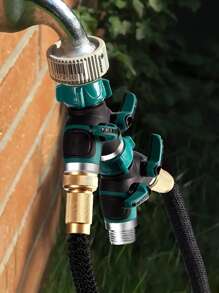 1入組鋅合金水管接頭，花園用簡易水龍頭適配器 - 藍色 - 查看 2