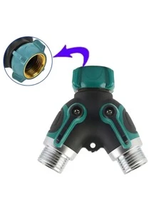 1入組鋅合金水管接頭，花園用簡易水龍頭適配器 - 藍色 - 查看 3
