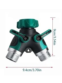 1入組鋅合金水管接頭，花園用簡易水龍頭適配器 - 藍色 - 查看 4