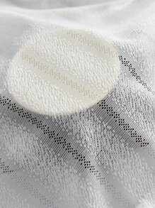 織物紗簾極簡白色濾光隱私透明窗簾適用於客廳臥室 - 白色 - 查看 7