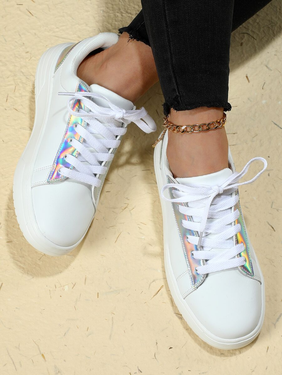 Giày Giản dị Nữ - trắng - Xem 1