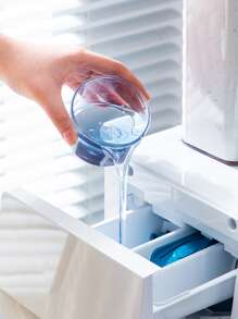 1入組收納盒，家用簡約透明多功能洗衣液收納盒帶量杯 - 無色 - 查看 7