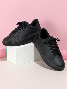 女士極簡前綁帶滑冰運動戶外運動鞋