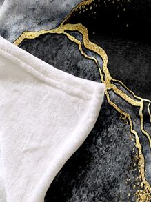 Alfombra de poliéster de 1 pieza, alfombra de suelo con patrón de mármol nórdico para sala de estar, dormitorio - Multicolor - Ver 4