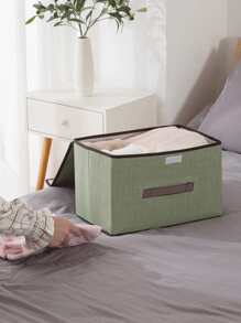 1入組可折疊衣服收納盒 - 綠色 - 查看 1
