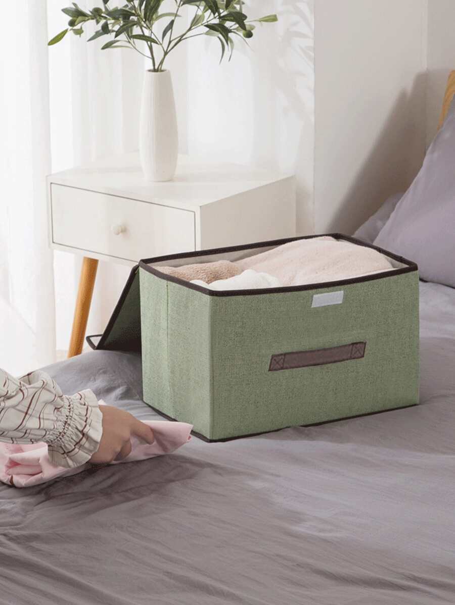 1入組可折疊衣服收納盒 - 綠色 - 查看 1