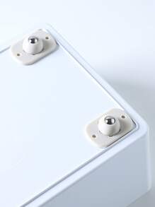 4pcs/set ABS Universal Wheel, Minimalist Swivel Caster Wheel For Home - White - View 2