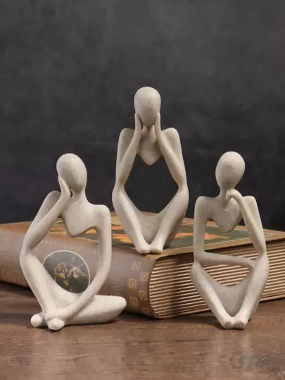 3 件思考装饰品，房间装饰圣诞装饰品卧室装饰最佳礼物