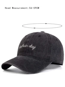 Men Letter Embroidered Baseball Cap