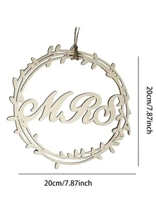 2入組/套木椅裝飾現代字母設計懸掛裝飾適合派對、婚禮 - 杏色 - 查看 3