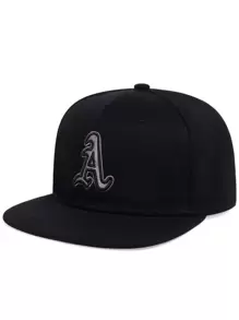 1入組男士字母刺繡休閒風格嘻哈帽適用於日常生活和戶外