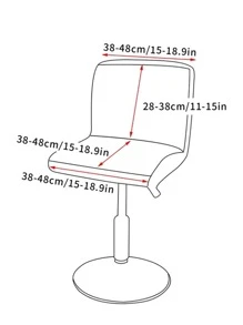 1pc/4pcs/6pcs Silver-Fox Plush Stretch Chair Covers, Soft Velvet Dustproof Chair Protector Slipcovers, Removable Bar Stool Cover For Home, Bar, Restaurant - Pink - View 3